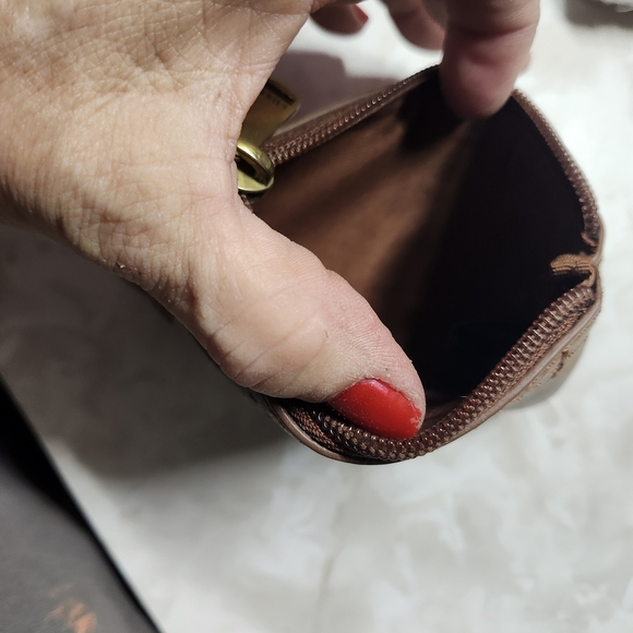 Fossil Brown Leather Key & Card Holder - Picture 4 of 5